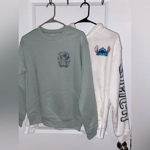 2 Disney Brand Stitch Sweatshirts